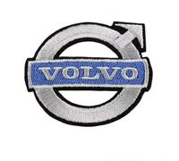 HBUNKT Car Emblem Patches for Volvo V60 2018-2023, Car Badge Patch Embroidered Badge Iron on Patch Sew On Embroidery Patch for Multiple Clothing Bags Vest Jackets Accessorie,5.8 * 5.3cm