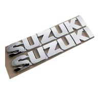HBUNKT Car Emblems for Suzuki Jimny 2005-2018, Badge Emblem Hood Trunk Emblem ABS Letter Stickers Logo Decal Stickers for Car Body Tuning Accessories,Silver