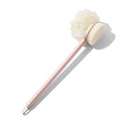 Hburirrty 1 Piece Bathing Artifact Long-Handled Bath Brush Rubbing Mud Ash Rubbing with Foam Pink
