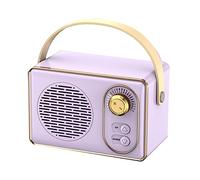 Hburirrty 1 Piece Bluetooth Speaker Classical Retro Music Player Sound Stereo Portable Mini Travel Music Player