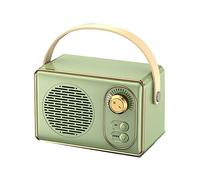 Hburirrty 1 Piece Bluetooth Speaker Classical Retro Music Player Sound Stereo Portable Mini Travel Music Player Green