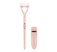 Hburirrty 1 Set of Pink Portable Mini Eyelash Curler Set Extension Eyelash Comb Curler Curling Naturally and Lasting