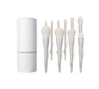 Hburirrty 10 Eye Shadow Brush Portable Dumb Gray Makeup Artist Professional Makeup Brush Set