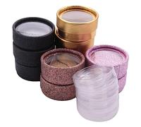 Hburirrty 10 Pcs 1 Pair Lashes Packing Boxes Transparent Lid Trays Eyelash Tray Clear Box Jewelry Display Box