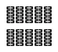 Hburirrty 10 Sheet Elastic Peel Off Tape for Nails Painting Polish Guard Protectors DIY Nail Prevent Nail Black