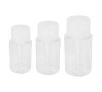 Hburirrty 100Ml/150Ml/200Ml Transparent Empty Pump Dispenser, Makeup Travel Pumping Dispenser Refillable Bottles, 3Pcs/Set