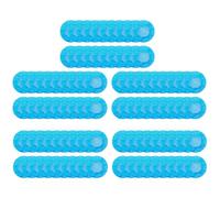 Hburirrty 100Pcs/Set Gaming Cafe Disposable Headset Cover Non-Woven Headband Dustproof Sweatproof Headset Cover, Blue Easy Install