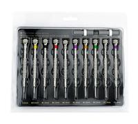 Hburirrty 10Pcs E113 Precision Screwdriver Set for Watchmakers Jewellers Flat Blade Screwdriver Spare Watch Repair Tools Kit Easy Install Easy to Use