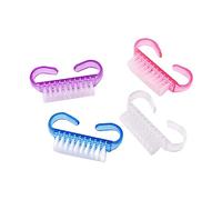 Hburirrty 10Pcs Nail Cleaning Brushes Multicolor Hand Fingernail Brush Cleaner Scrubbing Kit Pedicure for Toes and Nails Manicure