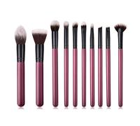 Hburirrty 10PCS Professional Makeup Brushes Set Foundation Eyebrow Eyeliner Blush Cosmetic Concealer Brush Foundation Sets