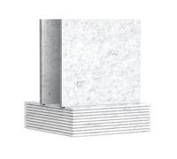 Hburirrty 12 Pack Acoustic Panels,12 X 12 X 0.3Inch Wall and Ceiling Sound Absorbing Panels,for Home,Recording Studio Easy Install Easy to Use Silver Gray