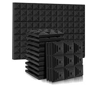 Hburirrty 12 Pack Sound Proof Acoustic Foam Panels,2x12x12 Inch Soundproof Wall Panels,Sound Absorbing Foam for Game Room,Bedroom