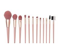 Hburirrty 12Pcs Makeup Brushes Pink Beauty Tool Kit Loose Powder Blush Eye Shadow Brush Pack Beauty Makeup Brush