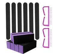 Hburirrty 14Pcs/Set Manicure Kit Nail Files Brush Buffing Grit for UV Gel Nail File Buffer