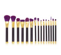 Hburirrty 15Pcs Makeup Brushes Set Eyes Make Up Brush Eyelash Eyeshadow Eyebrow Eyeliner Foundation Powder Blush Lips Brush