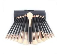Hburirrty 15Pcs Makeup Brushes Set Professional Eyeshadow Foundation Powder Eyeliner Eyelash Lip Make Up Brush with Cylinder