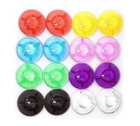 Hburirrty 16 Pack Multi Colors Mushroom Style Guitar Effect Pedal Footswitch Toppers Foot Nail Cap