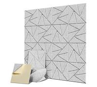 Hburirrty 16Pcs Acoustic Panel with Self-Adhesive,12X12X0.4in Sound Proof Panel,Sound Panel High Density for Home Studio Office,3