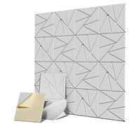 Hburirrty 16Pcs Acoustic Panel with Self-Adhesive,12X12X0.4in Sound Proof Panel,Sound Panel High Density for Home Studio Office,1