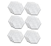 Hburirrty 18 Pack Self Adhesive Soundproof Panels,12x10x0.4In Hexagon Acoustic Panels,for Recording Studio,Office,Home,Silver-Gray