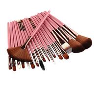 Hburirrty 18Pc Makeup Brushes Set Eye Shadow Powder Foundation Brush for Makeup Blending Concealer Cosmetic Tools Pink