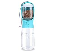 Hburirrty 2-in-1 Dog Water Bottle,Leak Proof Portable Pet Water Bottle with Food Container,Outdoor Portable Water Dispenser -19Oz