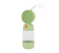 Hburirrty 2 in 1 Portable Food Grade Material Dog Cat Travel Pet Water Cup Bottle with Food Dispenser B