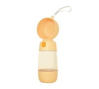 Hburirrty 2 in 1 Portable Food Grade Material Dog Cat Travel Pet Water Cup Bottle with Food Dispenser C