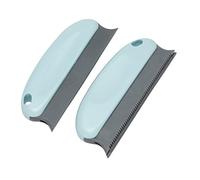 Hburirrty 2 Pcs Light Blue Sticky Brush Cloth Lint Removal Brush for Home Office Car Dust Reusable Hair Remover