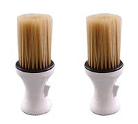Hburirrty 2 Pieces of Professional Salon Barber Scissors Shaving Soft Brush Comb Neck Dust Cleaning Brush Hairdressing Tool