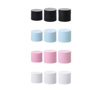 Hburirrty 20Pcs Different Color Empty Jar Cosmetic Container Round Refillable Bottle Plastic Case Travel Tool