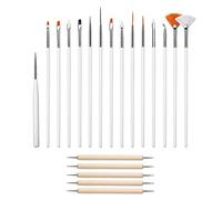Hburirrty 20PCS Nail Art Design Dotting Painting Drawing Polish Brush Pen Tools,Nail Brushes,Nail Art Brush Kit