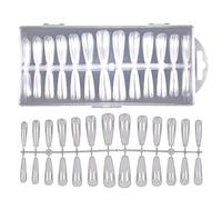 Hburirrty 260Pcs False Nails Extension Mold Nail False Coffin for UV Gel Nails Art Tips Transparent