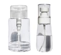 Hburirrty 2PCS Bottle60ML+Pumping Dispenser Bottle 100ML Liquid Containers Alcohols Liquid Bottle