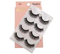 Hburirrty 3D False Eyelashes 4 Pairs of Handmade Eyelashes Natural Thick False Eyelashes Set Eyelash Extension Eyelashes-G103