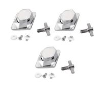 Hburirrty 3Pcs Chrome Floor Leg Bracket Connection Base Drum Set Parts Accessories Musical Instrument Accessories