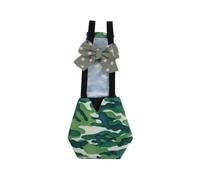 Hburirrty 3Pcs Premium Reusable Pet Duck & Chicken Diapers, Waterproof Poultry Diaper Wraps with Bow Tie,Pet Duckling Nappies Green M