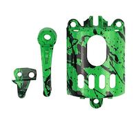 Hburirrty 3PCS/Set DIY Modified Shell for Electric Hair Clipper Accessories Barber Hair Trimmer Case Motor Cover Switch-Green
