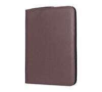 Hburirrty 48-Slots Pen Holder Personalized PU Gift Pen Bag Pen Storage Bag Business Office Protective Cover Brown