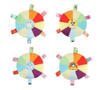 Hburirrty 4PCS Interactive Ball Toys with Grab Tabs Dog Bite Chew Balls Pets Accessories Puppy Outdoor Training Soccer Pet