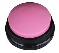 Hburirrty 4PCS Pet Sound Box Recordable Talking Button Voice Recorder Talking Toy Pet Training Tool Squeeze Box Music Box Pink