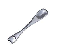 Hburirrty 5 Pack Metal Makeup Spatula, Mini Spoon, Beauty Scoop for Cosmetic, Face Mask (Silver)