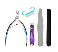Hburirrty 5PCS Cuticle Nippers Manicure Tools Set, Trimmer Cutters Tool Nail Art Kit