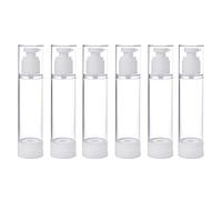 Hburirrty 6 Pcs/Set Small Mist Bottles Vacuum Emulsion Bottle Traveling on Business Bottling 100Ml Pump Lotion Bottle