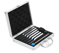 Hburirrty 6 PCS Tuning Fork (UT 396Hz, RE 417Hz, MI 528Hz, SOL 639HZ, FA741HZ, LA 852HZ) Silver Aluminum Alloy
