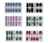 Hburirrty 6 Sheet/Set Nail Polish Strips -With Nail file