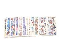 Hburirrty 60 Pcs Christmas Nail Art Stickers,Full Water Transfer Decals Letters Merry Christmas Santa Claus Winter Nail Art Sliders for Manicure Tip DIY or Nail Salon