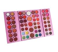 Hburirrty 61 Colors Eyeshadow Palette Blue Pink Color Pearly Matte Glitter Eyeshadow Palette Shiny Eye Shadow