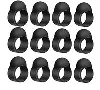 Hburirrty 8Set Empty Drum Finger Set Hard Tongue Drum Finger Set Forget Worry Drum Lotus Drum Finger Set Drum Finger Covers Black