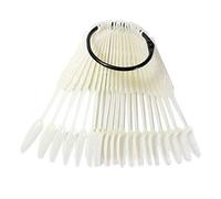 Hburirrty 96Pcs False Nails Nail Art Display Shape with Hoop Nail Color Plate Color Version Color Card Nature